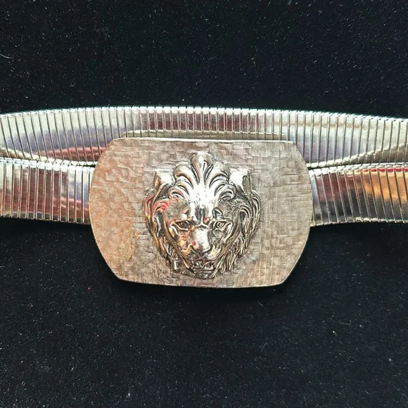 Vintage Anne Klein Silver Lion Head Belt Anne Klein Lion Head Belt - Etsy main image 4